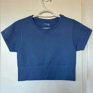 Aerie Sidewalk Seamless Cropped Shirt